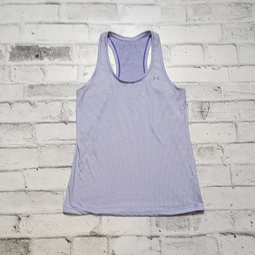 Under Armour Purple Racerback Tank Top Size M Lightweight Gym Running Workout